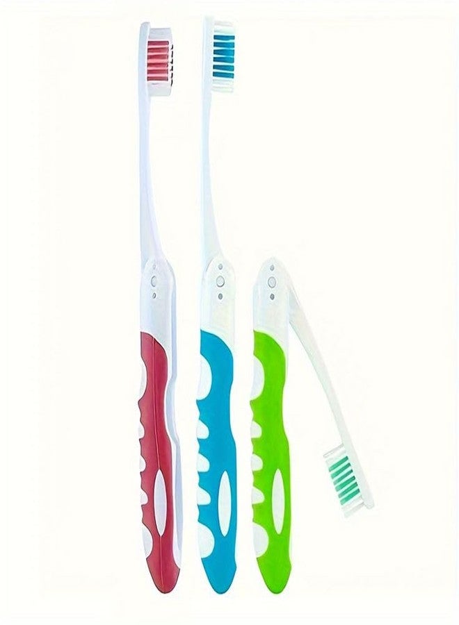 Hidak Foldable Travel Toothbrush with Case-Compact, Lightweight, Portable Design for Travel,Camping,Office-Soft Bristles,Hygienic Cover-Adults & Kids (Pack of 1) - Image 1